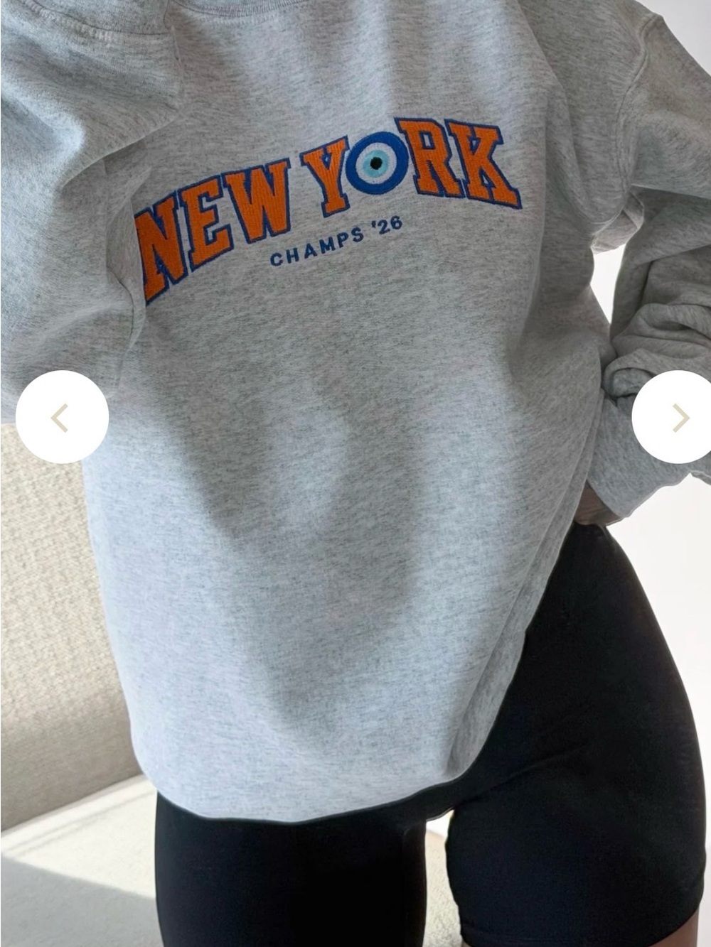 Gray "New York" Graphic Sweatshirt - Women's Cozy Pullover